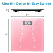 Ktaxon Bathroom Weight Scale, Highly Accurate Digital Bathroom Body Scale, Measures Weight up to 180kg/396 lbs., Pink