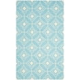 thumbnail image 2 of SAFAVIEH Four Seasons Delbert Trellis Polyester Area Rug, Light Blue/Ivory, 5' x 8', 2 of 6