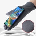 thumbnail image 6 of CAIXIA Warm Gloves For Men Winter Thermal Lined Touchscreen Mittens for Cycling Driving and Outdoor Activities Windproof Cold Weather Gloves,Grey, 6 of 8