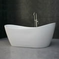 thumbnail image 5 of WoodBridge 71" Acrylic Freestanding Bathtub Contemporary Soaking Tub, B-0017, 5 of 10