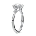 thumbnail image 3 of Bow Jewel Cushion Cut Excellent 2 Ct Diamond Ring for Women - 14K White Gold Plated Solitaire Ring - 3 Stone Engagement Ring for Her - Wedding Jewelry for Women, 3 of 3