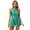 Lake Green, variant on CHICTRY Sequins Jazz Hiphop Dance Biketard for Women Halter X Back Leotard Ballroom Dance Dress Red 16/M