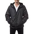 thumbnail image 2 of Pro Club Men's Fleece Lined Windbreaker Jacket, 4X-Large, Black, 2 of 4