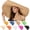 Z83-Beige, variant on Oversized Straw Hat for Women, Fashion Handmade Roll Up Floppy Sun Hat Large Wide Brim Visor Hats for Summer Beach Cap