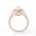 thumbnail image 5 of solitaire jewels Art Deco Marquise Moissanite Halo Engagement Ring For Women, 10K Rose Gold, 5 of 8