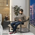 thumbnail image 4 of Modern Sling Accent Chair Set of 2, Comfy Fabric Living Room Chairs with Heavy Duty Metal Frame, Lounge Reading Armchair for Living Room Bedroom, Easy Assembly, 4 of 8