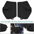 thumbnail image 1 of ALLTIMES Front Strut Shock Tower Cover witn Mag Ride for Corvette C8 2020-up, Carbon Fiber Look ABS Plastic, 1 of 7