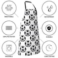 thumbnail image 5 of Goofa Happy Soccer Printed Waterproof Apron 33" Chef Aprons for Men Heavy Duty Chemical Work Apron Adjustable Bib Apron, 5 of 9