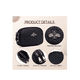 thumbnail image 5 of Monedero Mujeres Tarjetas Cartera Cuero 2 Bolsillo Billetera Negro, 5 of 5