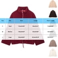 thumbnail image 4 of LWITHSZG Fleece Jacket Women Sherpa Fuzzy Full Zip up Coats Fall Winter Long Sleeve Going Out Tops Soft Comfy Warm Casual Outerwear with Pockets Size M, 4 of 4