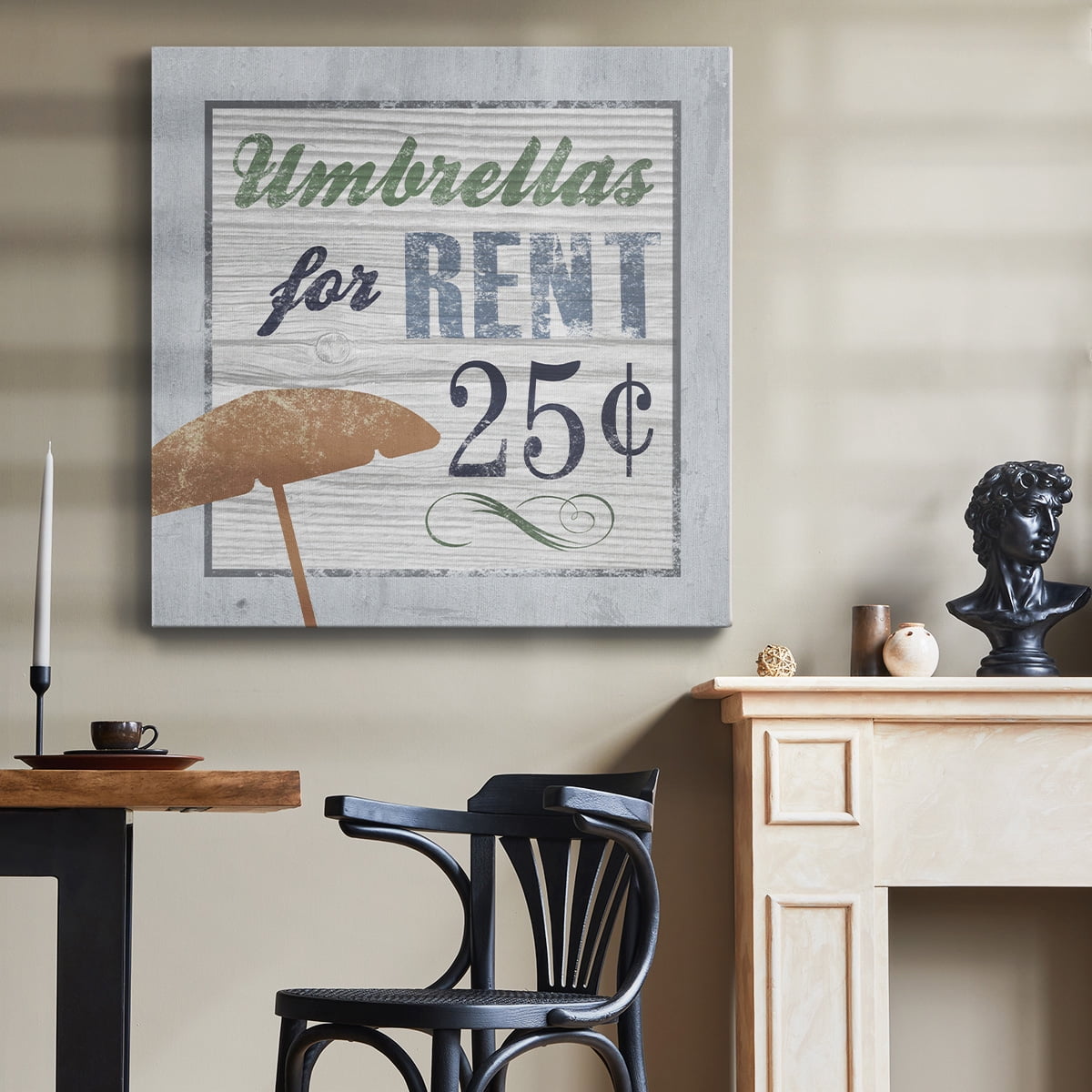 Wexford Home Beach Sign III-Premium Gallery Wrapped Canvas, 24" x 24" - Ready to Hang