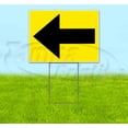 thumbnail image 1 of Arrow Left (18" x 24") Yard Sign, Includes Metal Step Stake, 1 of 6