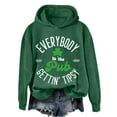 thumbnail image 4 of WZXFASHION In The Pub Letter Print St. Pa’S Day Personality Hooded Sweatshirt Clearance lightweight pullover sweater, 4 of 4