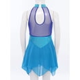 thumbnail image 3 of iixpin Kids Girls Shiny Rhinestone Halter Figure Ice Skating Dress Lyrical Modern Ballet Leotard Dance Dress Blue 14, 3 of 7