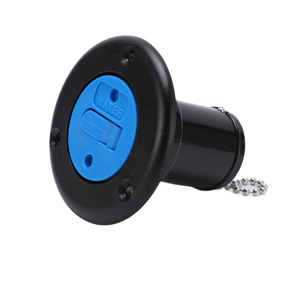 Boat Water Filler Yacht Fittings ABS Deck Cap Fill Hatch Inlet for Marine RVABS Black