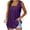 Tank Tops for Women Plus Size-Purple, variant on Homenesgenics Tank Tops for Women Women's Fashion Solid Color Square Neck Comfortable Loose T-Shirt Sleeveless Blouse Casual Tops Pink XXL