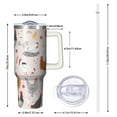 thumbnail image 3 of 1pc chicken 40oz Tumbler with Straw & Handle - Insulated Stainless Steel Cup | Holiday Gift for Man Women (Christmas, Valentine's, Birthday), 3 of 5