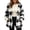 Black, variant on cocolona Womens Sherpa Jacket Oversized Long Sleeve Hooded Zipper Fleece Coat Fuzzy Soft Waist Cinching Winter Warm Plaid Outerwear