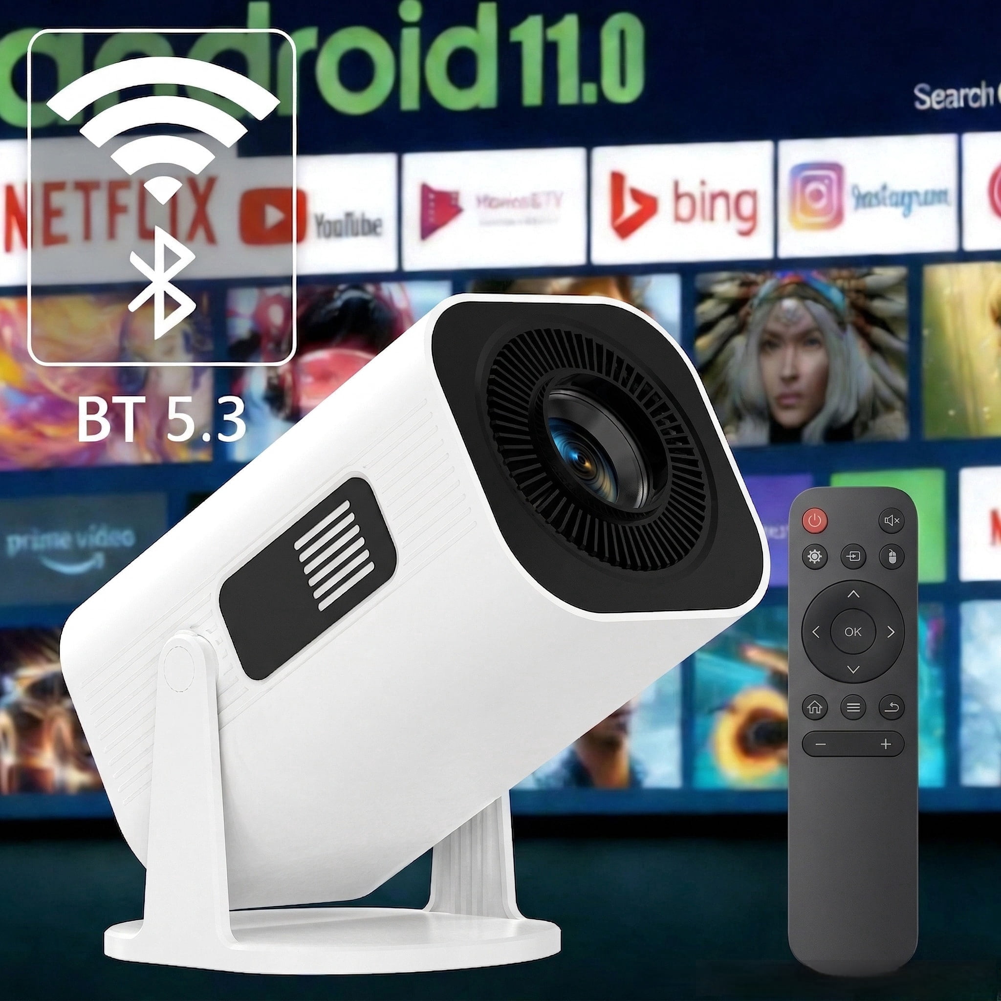 XIDU PhilBeam S1 Portable Projector, 5G, 1080P, 550 ANSI, 4K