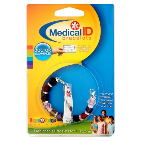 Medical Medical Id Bracelet - Hope Paige Medical Multi-Color Crystal Medical ID Bracelets