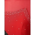 thumbnail image 5 of Haitryli Women's Long Sleeve Mesh Figure Ice Skating Dress Ballet Dance Leotard Red XXL, 5 of 7
