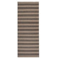 thumbnail image 2 of Rugsotic Carpets Eco-Friendly Woven Hand Woven Kilim Flat Weave Cream Charcoal Contemporary Area Rug, 3'x13' Runner, Antimicrobial, 2 of 5