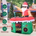 thumbnail image 4 of Papa Noel inflable majhulla de 1.8 m con luces LED y DJ, 4 of 6