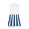 thumbnail image 4 of New Summer Plus Size Dresses for Women 2024 Fashion Casual Loose Solid Patchwork Pleated Sleeveeless Round Dress, 4 of 4