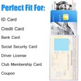 thumbnail image 2 of Transparent Credit Card Sleeves,50pcs Credit Card Holder Sleeve Clear Waterproof Credit Card Protector Plastic Card Holder Inserts for Insurance, 2 of 5