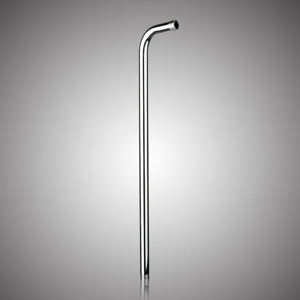 60CM 24" Rainfall Shower Head Arm Stainless Steel Chrome Plumbing Bracket Wall Mounted Tube