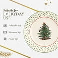 thumbnail image 6 of Spode Christmas Tree Polka Dot Dessert Plate (Set of 4) - Festive 8-Inch Stoneware Plates for Holiday Entertaining, Appetizers, Snacks - Microwave, Dishwasher, Freezer Safe Party Appetizer Dishes, 6 of 7