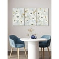 thumbnail image 3 of Gray and White Floral Wall Art Textured Flowers Painting Canvas Neutral Prints Aesthetic Botanical Wall Decor Nature Pictures Living Room Bedroom Bathroom Office （Only canvas）, 3 of 6