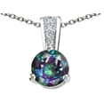 thumbnail image 2 of Tommaso Design� Round 7mm Rainbow Mystic Topaz Pendant Necklace, 2 of 9