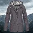 thumbnail image 5 of ShomPort Outdoor Rain Jacket for Women Waterproof Lightweight Outdoor Hiking Hooded Windbreaker Raincoat S-3XL, 5 of 7