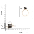 thumbnail image 4 of Angara Tahitian Cultured Pearl Bypass Ring in 14K Rose Gold for Women | June Birthstone Jewelry for Her, 4 of 8