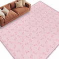 thumbnail image 3 of 8x10 Area Rugs Pink Morocco Non-Skid Rubber Backing Large Rectangle Rugs - Living Room Bedroom Home Office, Geometric Leaf Diamond Lattice Abstract Indoor Floor Mat Carpets Washable Rug, 3 of 9