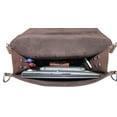 thumbnail image 3 of Vagarant Traveler HIKER - 14" Tall Leather Laptop Bag/Tote Bag L04.VB, 3 of 3