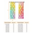 thumbnail image 6 of Easter Blackout Curtains for Bedroom, Spring Rabbits Silhouette Rainbow Ombre Art Thermal Insulated Kitchen Drapes with Grommets, Light Blocking Window Treatment, 2 Panels 42" x 45", 6 of 7