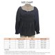 thumbnail image 3 of Blusa fruncida con ribete de volantes, manga larga Blusa fruncida de color liso con ribete de volantes Camisa de color liso con ribete de volantes Resultados impresionantes, 3 of 3