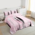 thumbnail image 3 of Homewish Pink Oil Printing Bedding Comforter Set for Teens, Modern Stripes Abstract Twin Comforter Sets, Fashion Art Reversible Bedding Set, Breathable Home Decor, 2 Pieces, 3 of 8