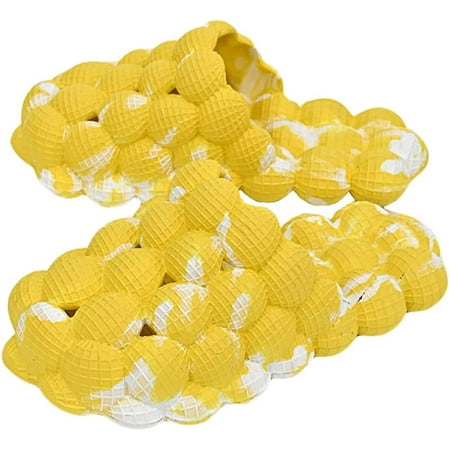 

PIKADINGNIS Unisex Massage Bubble Slides Non-Slip Novelty Tie Dye Beach Slides Bath Shower Slippers Indoor Outdoor