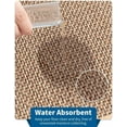 thumbnail image 4 of VUNATE Kitchen Mat Set Non Slip Kitchen Rugs and Mats 2PCS Rubber Kitchen Floor Runner Rug 17"x30"+17"x47" Washable Kitchen Rugs Set Front of Sink Hallway Laundry Room Oats Beige, 4 of 6