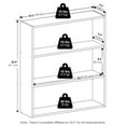 thumbnail image 3 of Furinno Basic 3-Tier Open Shelf Bookcase, Bookshelf, Storage Organizer, 7 x 24 x 26, White, 3 of 4