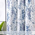 thumbnail image 4 of DriftAway Heather Flower Floral Printed Tie Up Curtain for Kitchen Bathroom Lined Blackout Adjustable Balloon 63 Inch Length Tie Up Shade for Small Window Rod Pocket Single Panel 45Wx63L Blue Lavender, 4 of 9