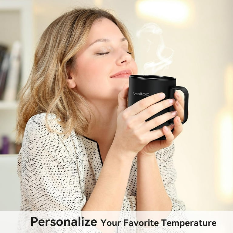 VSITOO Temperature Control Smart Mug 2 - Keep Your Coffee Hot All Day, Self  Heating Coffee Mug