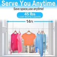 thumbnail image 2 of Retractable Clothesline, Adjustable Extendable Laundry Line 4.2 m, Outdoor Clothes Drying Pole, Outdoor Clothesline, for Hotel Interior, Bathroom, Bal, 2 of 4