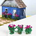 thumbnail image 3 of 3x Miniature Flower Model Scenery Materials Static Model for Dioramas Layout Violet, 3 of 8