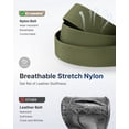 thumbnail image 6 of FAIRWIN Belt for Men, Nylon Web Work Belt, Green, 6 of 10