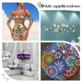 thumbnail image 5 of 300 Pcs Mini Miroir Rond Plat Autocollants Muraux en Acrylique Ronds pour Décoration Murale Maison Projets DIY Fournitures 0.45x0.06 Pouces, 5 of 5