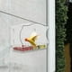 thumbnail image 1 of Comedero para pájaros con ventana, regalos con 3 ranuras, colgante acrílico, jaula para pájaros Premium fácil de limpiar Estilo A, 1 of 8